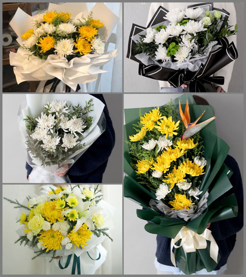 河南南阳邓州市龙堰乡白事花束代送